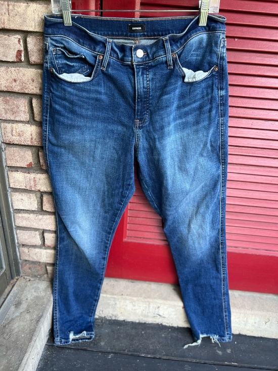 Express Denim - Express Mid Rise Skinny 12R Woman’s Blue Jeans